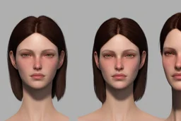 Female character 19 years Proportions of the character the head-to-body ratio . Create a distinctive silhouette that helps the character stand out and be easily recognizable Design the character's face, including the shape of the head, eyes, eyebrows, nose, mouth, and ears. Consider the . Front, Side, and Back Views: Provide multiple views of the character, including front, side, and back mode sheet .