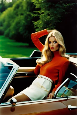 sixties fashion photography, natural young female, most beautiful female, longer light blonde hair, middle parting, beautiful like an undressed supermodel from the sixties, beautiful face, unbelievable sexy, space supermodel, helmut newton, polaroid colors, realistic, claudia schiffer, brigitte bardot, sharon tate, gigi hadid, chaterine deneuve