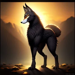 a fox fursona, darker colors, master quality, backlighting, soft lights, full body portrait, in frame, 8k, perfectly drawn face, well drawn, realistic, humanoid, furry, digitigrade legs, fur, female, anthropomorphic