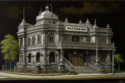 A gray mechanical casino painted by Frank Wilson