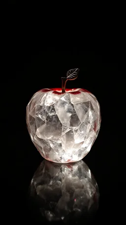 Chrystal Apple in w dark room