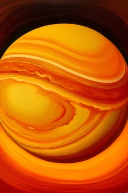 jupiter in ochre and orange