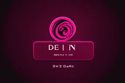 Create a logo called Deniz Boutique DARK PINK