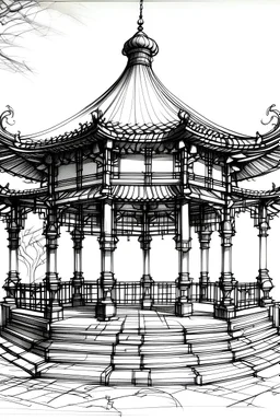 draw a cultural gazebo