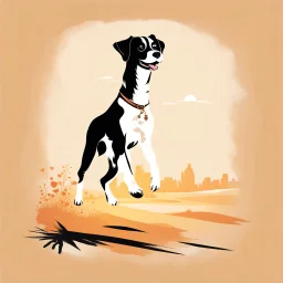 T-Shrit Design Create a captivating scene: A playful and adorable absalaso taking center stage in the frame. Ensure the entire dog is visible with a subtle shadow defining the ground. Let the joy and charm of this sweet canine moment shine through your artistic lens.