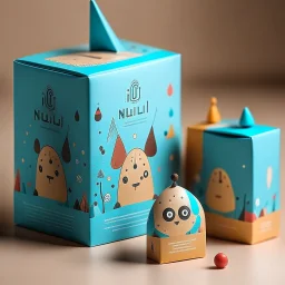 A package design for a new line of toy named 'Null hypothesis' that is playful and whimsical. - - style cute