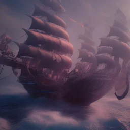 Pirate ship, cinematic,cinematic lighting, 8k, resolution concept art, dynamic lighting, hyperdetailed intricately detailed, octane render,unreal engine, centered.