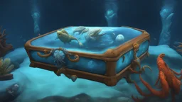 subnautica below zero, casket with a creatures from subnautica