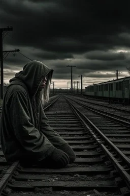 Suicide depression sadness broken down drained tired end of life dystopian apocalypse decay