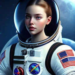 A girl with a dream of going to space one day and a bright future at head of her