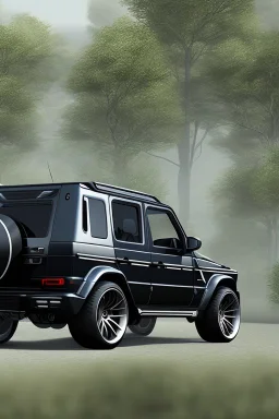 BMW G-Class musou black hyper sport, Rear View, 4K, Ultra Realistic