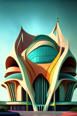 Futuristic building of Supreme Court of india...use more colors
