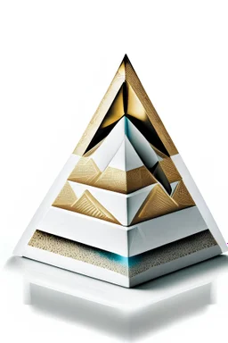 illusion pyramid for amazon merch with white background