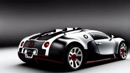 Armored Futuristic Bugatti Veyron Hyper Sport, Photorealistic,4k, Rear View, works for a pc wallpaper
