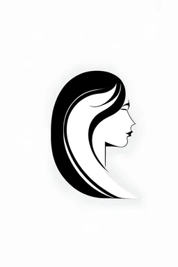 an original , simple avantgarde logo for a hairdressing salon, it should contain the leet n