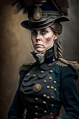 captain of an army victorian times woman