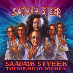 Saturday Night Fever Dream thrash metal album cover featuring Larry David