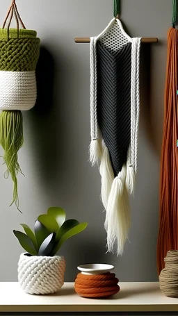 picture of modern macrame