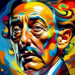 Colorful art 3d salvatore dali art pintred