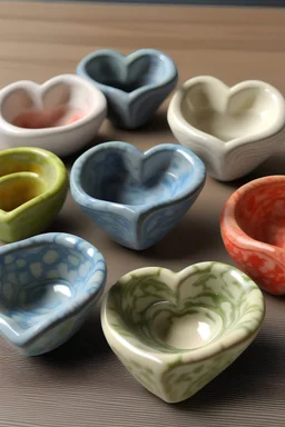 Finest Ceramic palate in heart shaped