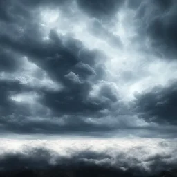 above the clouds, darksky, stormy weather, rain , realistic, 8k