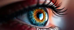 universe in eyes, intricate, 8k, macro photography