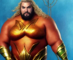 Fat Aquaman, photorealistic