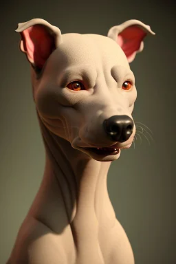 bald alien dog,magnificent, majestic, highly intricate, Realistic photography, incredibly detailed, ultra high resolution, 8k, complex 3d render, cinema 4d.