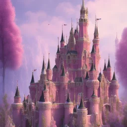 castle pink Magic dream world