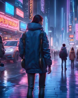 Expressively detailed and intricate 3d rendering of a hyperrealistic : new year night, neon light, dystopian, side view, symetric, artstation: award-winning: professional portrait: fantastical: clarity: 16k: ultra quality: striking: brilliance: amazing depth: masterfully crafted.