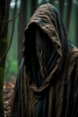 terrifying hooded creatures hiding in the woods