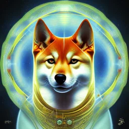 Pleiadean shiba inu sacred geometry