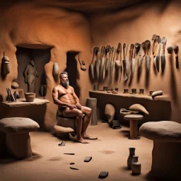 Paleolithic barber shop