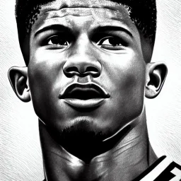 high-quality, fine-detail close-up pen and pencil sketch of marcus rashford, portrait, 8k resolution, intricate, digital art, detailed matte painting, photorealistic, volumetric lighting, Rafael Augusto, Juan Francisco Casas, Anne Dittman, Anne Stokes, greg rutowski