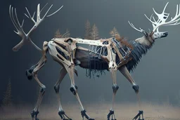 elk with exoskeleton