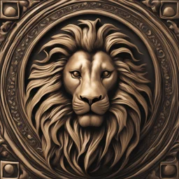 lion head medalion