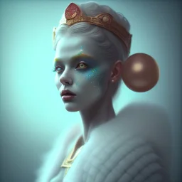 Clown beautiful girl, raytracing, cgi, lumen reflections, cgsociety, ultra realistic, volumetric fog, overglaze, analog photo, polaroid, 100mm, film photography, dslr, cinema4d, studio quality