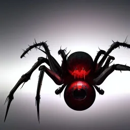 fantasy art, Photorealistic, 8k, cyborg demon spider, fangs, poisonous