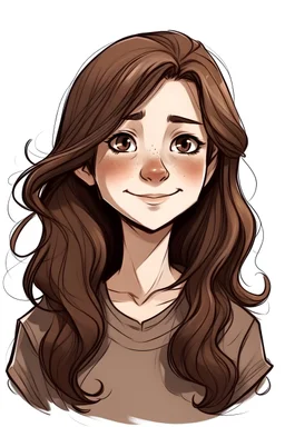 fille cheveux bruns