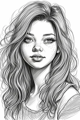 beautiful girl drawing sketches beautiful girl