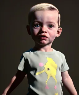 picasso toddler, full body, jump, dramatic lighting, hyper realistic