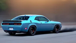Dodge Challenger Hellcat Ultimately Tuned , 4k, photorealistic, Cinematic, rear view