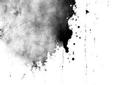 an inky blob on a scratched up texture creeping from one corner to the opposite, white on black vector