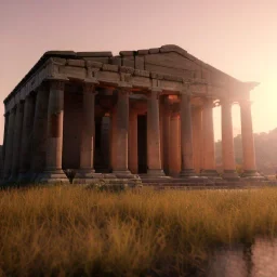 Artemis Tapınağı, unreal engine 5, sunset