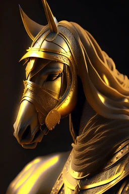 Golden arab Knight 4k