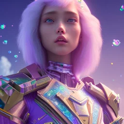 blu and violet landsacape with multicolored crystals falling from the sky, full of details, smooth, bright sunshine，soft light atmosphere, light effect，vaporwave colorful, concept art, smooth, extremely sharp detail, finely tuned detail, ultra high definition, 8 k, unreal engine 5, ultra sharp focus