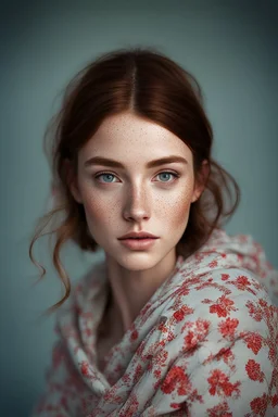 add freckles, more oval face, lighter hair