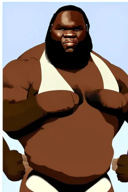 Mark Henry American wrestler catoon 2d