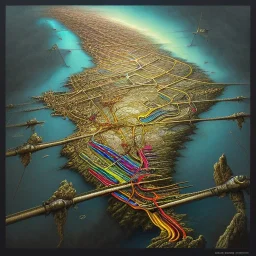 colored pins positioned throughout a map, roads and highways, desaturated colored map, highly detailed, intricate design, smooth, realistic render, Artstation, smooth, sharp focus, illustration, artgerm, tomasz alen kopera, peter mohrbacher, donato giancola, joseph christian leyendecker, wlop, boris vallejo