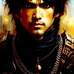 portrait beautiful face 'Akira Motorcycle(1988),ancient metal armor balanciaga fashion clothe painting by gaston bussiere, greg rutkowski, yoji shinkawa, yoshitaka amano, tsutomu nihei, donato giancola, tim hildebrandt, oil on canvas, cinematic composition, extreme detail,fit full head inside picture,16k